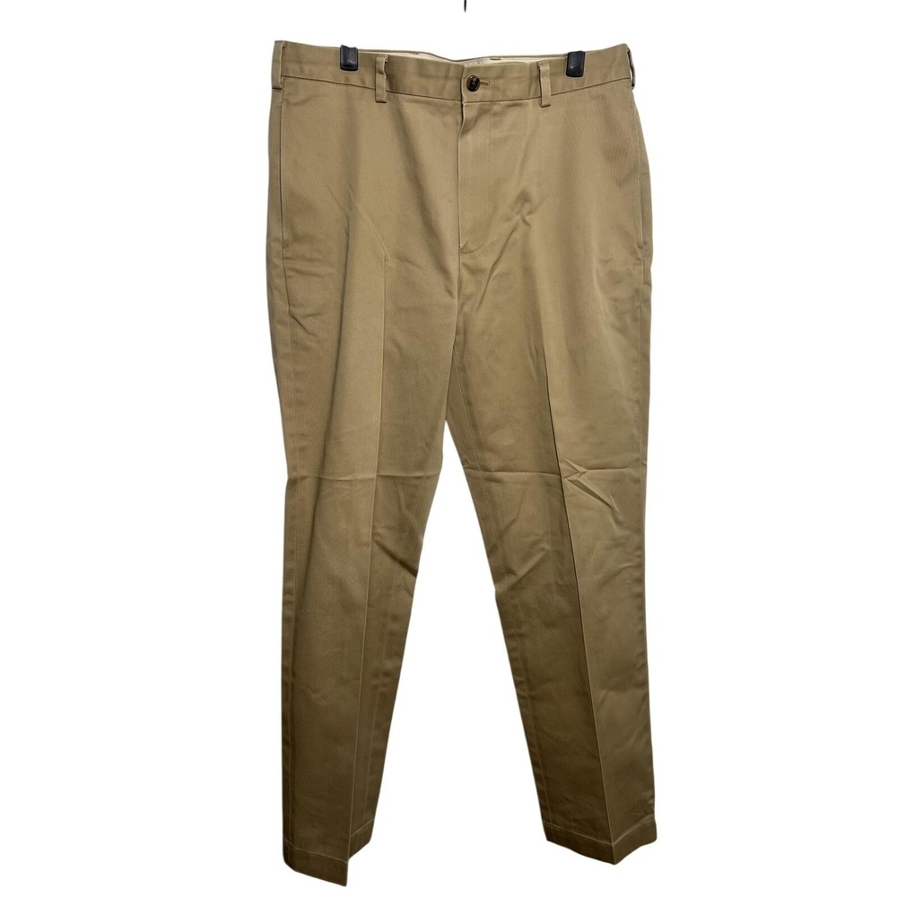 Brooks Brothers Pants Mens 34x32 Beige Clark Advantage Chino Straight Classic